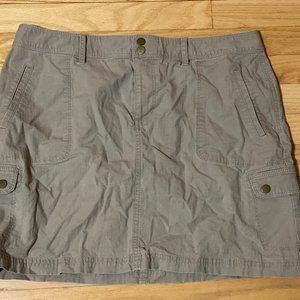LLbean size 14 canvas mini skirt